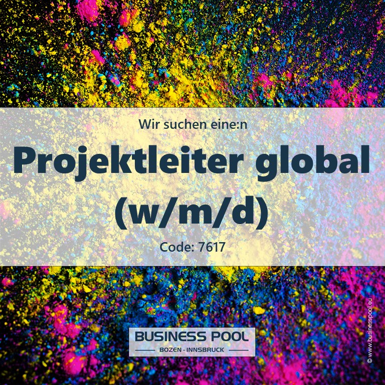 Projektleiter global (w/m/d)