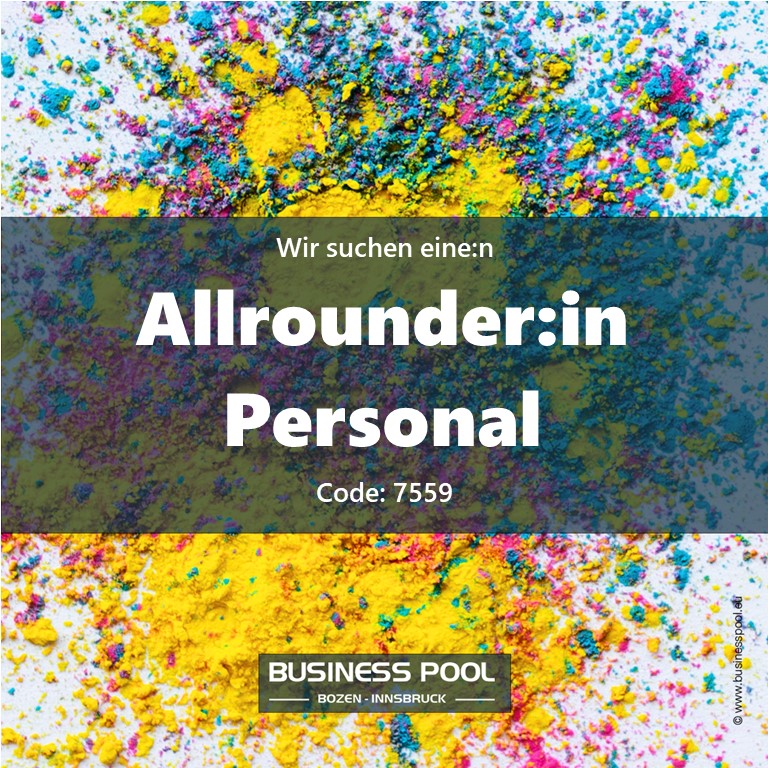 Allrounder:in Personal 