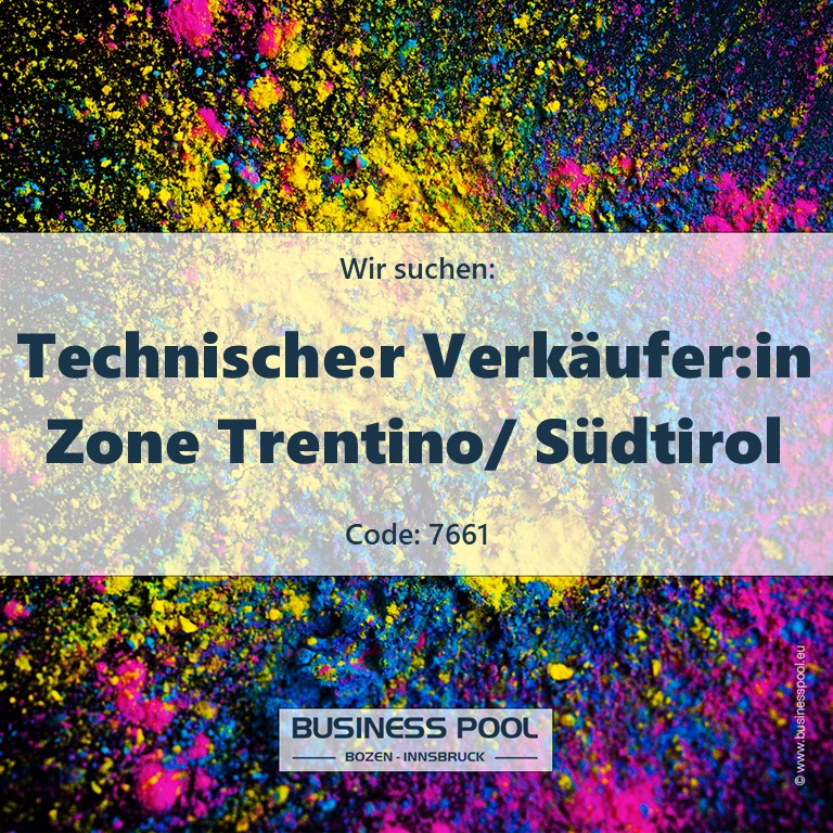 Technische:r Verkäufer:in Zone Trentino/ Südtirol