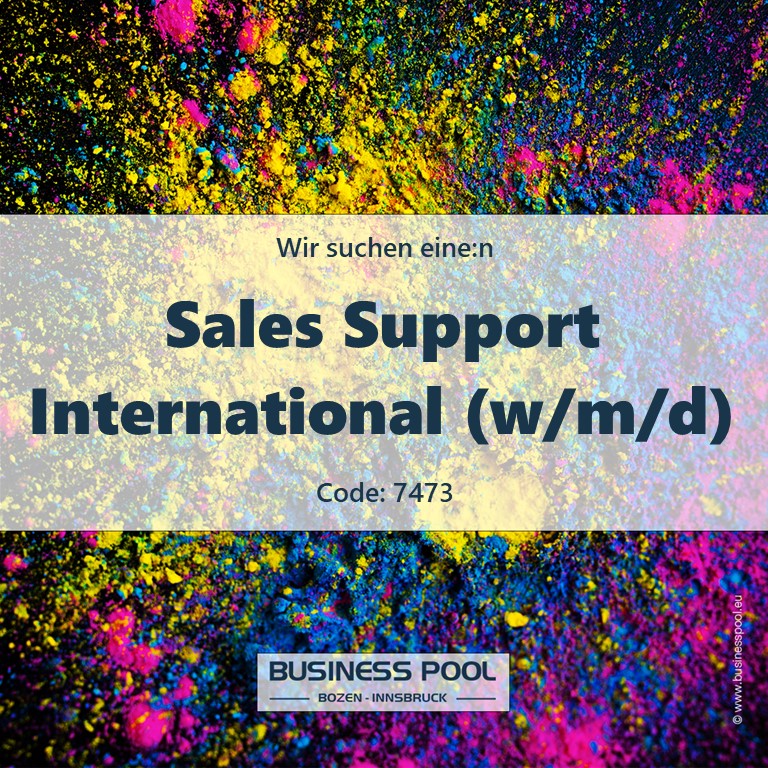 Sales Support International (w/m/d)