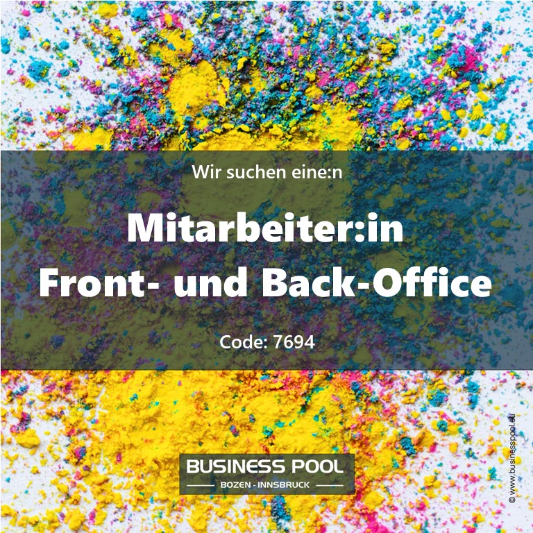 Mitarbeiter:in Front- und Back-Office