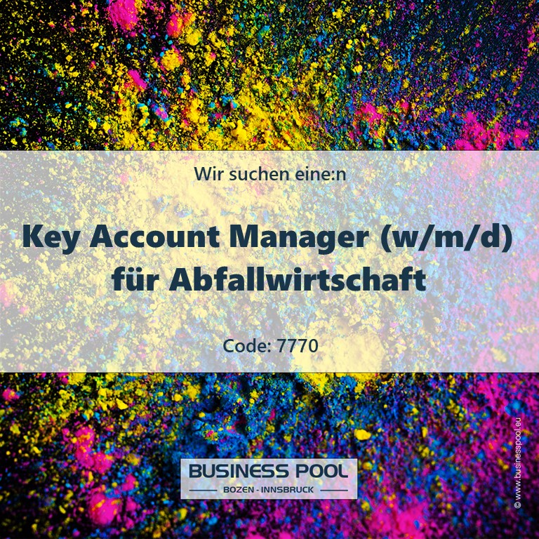 Key Account Manager (w/m/d) für Abfallwirtschaft